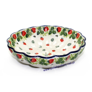 Salaterka falowana Ø20cm dek. 2709X Truskawki